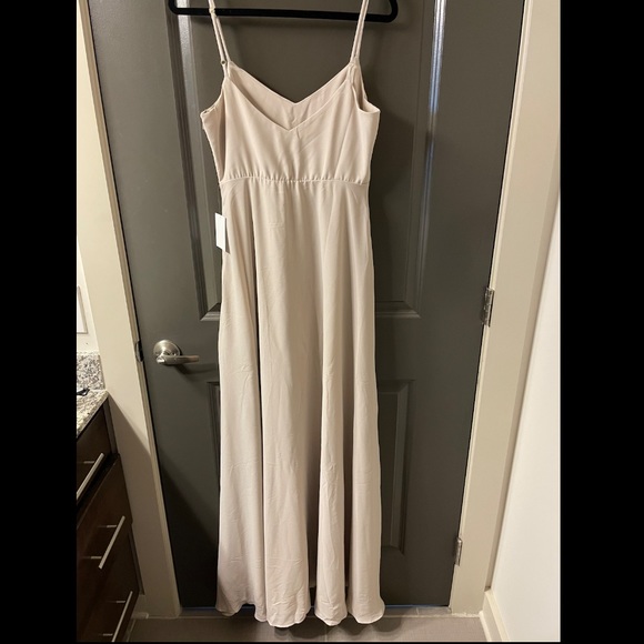 Show Me Your Mumu Faith Maxi Dress New w/tags Sx M Nude2 Champagne/ Taupe NEW - Picture 3 of 5